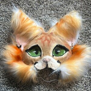 Orange tabby cat mask!